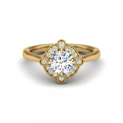 Amari Halo Engagement Ring