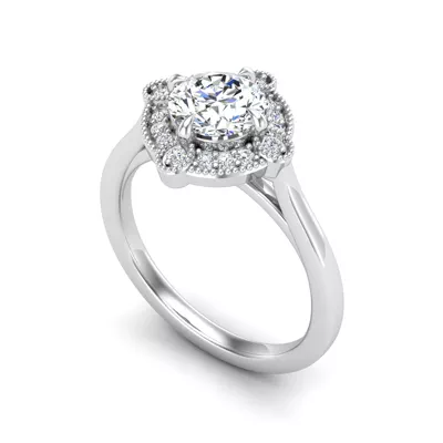 Amari Halo Engagement Ring