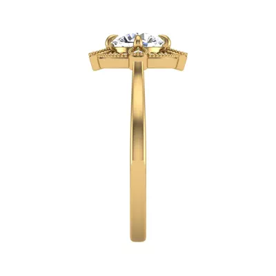 Amari Halo Engagement Ring
