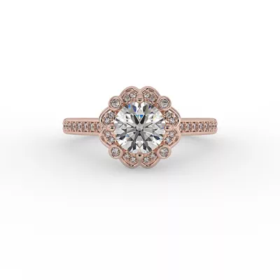 Octavia Halo Engagement Ring