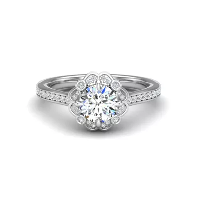 Octavia Halo Engagement Ring