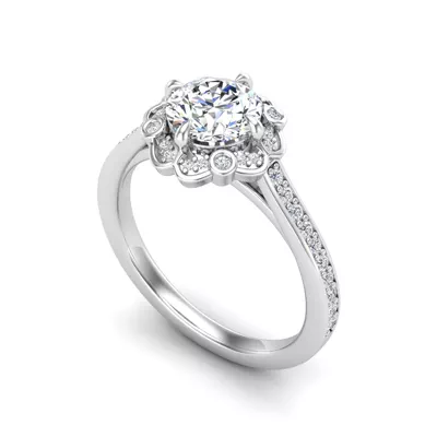 Octavia Halo Engagement Ring