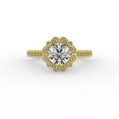 Octavia Halo Engagement Ring