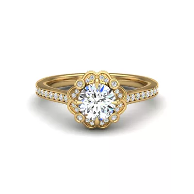 Octavia Halo Engagement Ring