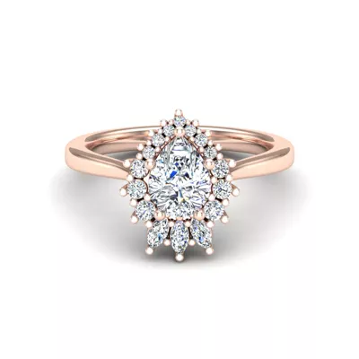 Talia Celestial Halo Engagement Ring