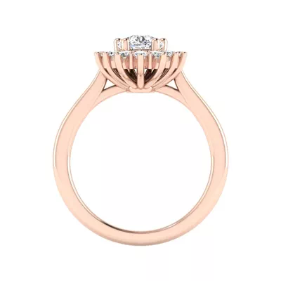 Talia Celestial Halo Engagement Ring