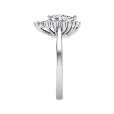 Talia Celestial Halo Engagement Ring