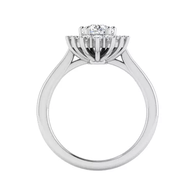 Talia Celestial Halo Engagement Ring