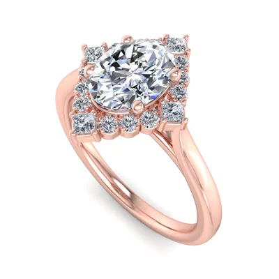Demi Kite Halo Engagement Ring