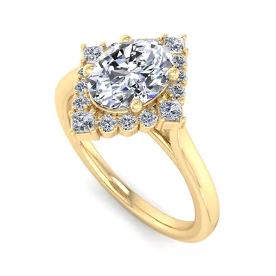Demi Kite Halo Engagement Ring