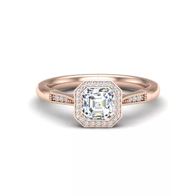Izabelle Halo Engagement Ring