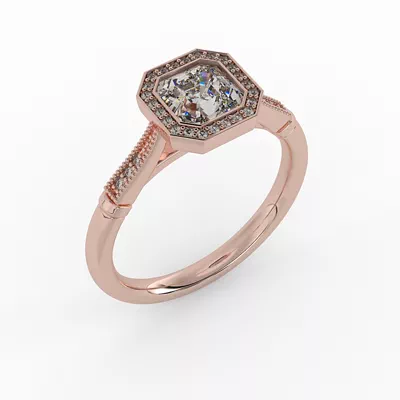 Izabelle Halo Engagement Ring
