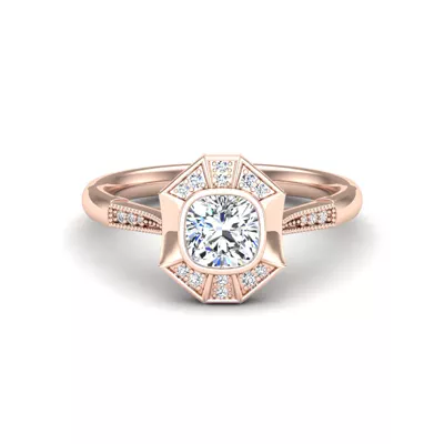 Fatima Halo Engagement Ring