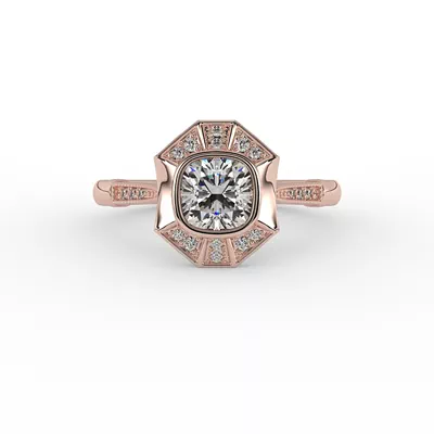 Fatima Halo Engagement Ring