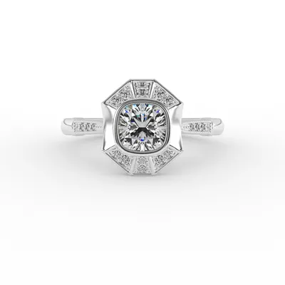 Fatima Halo Engagement Ring