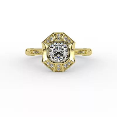 Fatima Halo Engagement Ring