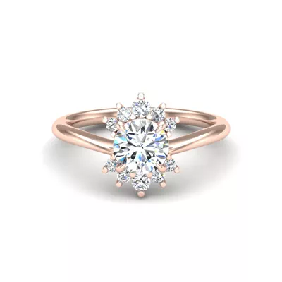 Tatum Half Halo Engagement Ring