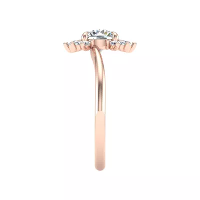 Tatum Half Halo Engagement Ring