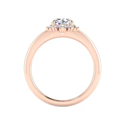 Tatum Half Halo Engagement Ring