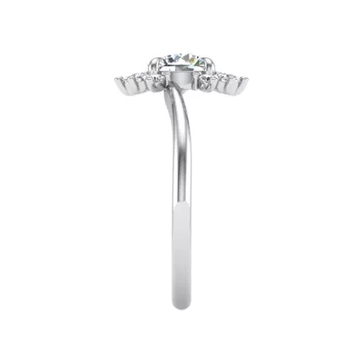 Tatum Half Halo Engagement Ring