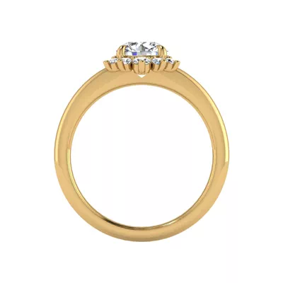 Tatum Half Halo Engagement Ring