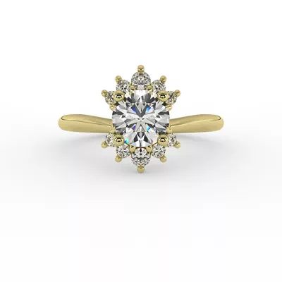 Tatum Half Halo Engagement Ring