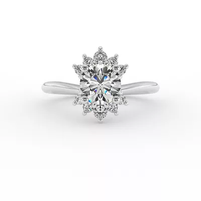 Tatum Half Halo Engagement Ring