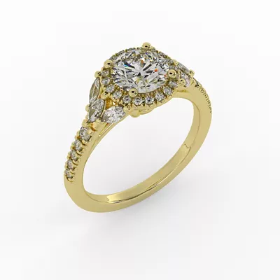 Palmer Halo Engagement Ring