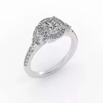 Palmer Halo Engagement Ring