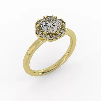 Samara Halo Engagement Ring