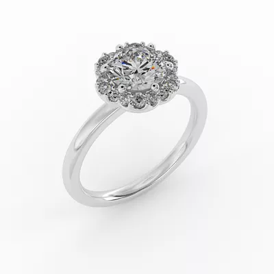 Samara Halo Engagement Ring