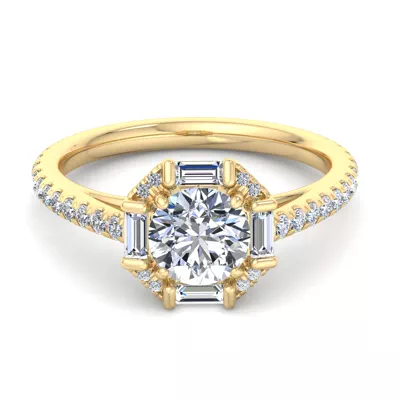 Destiny Halo Engagement Ring