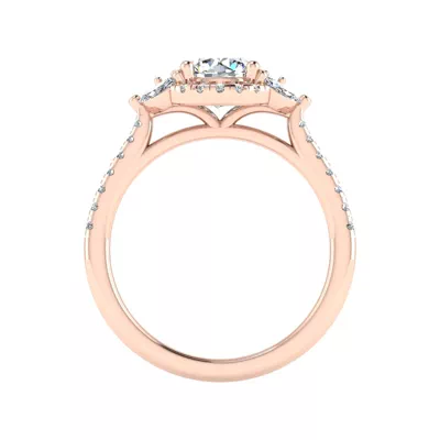 Dahlia Halo Engagement Ring