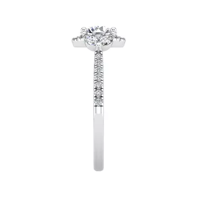 Dahlia Halo Engagement Ring