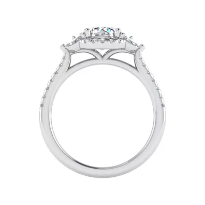 Dahlia Halo Engagement Ring
