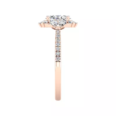 Celeste Halo Engagement Ring
