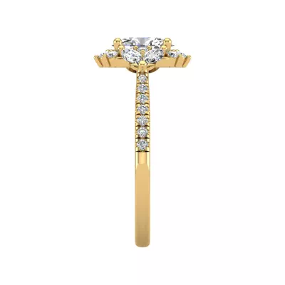 Celeste Halo Engagement Ring