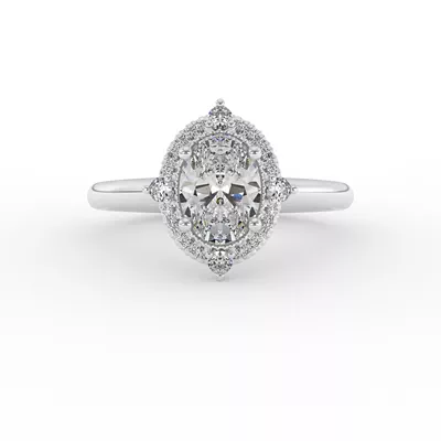 Reign Halo Engagement Ring