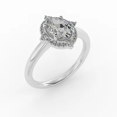 Reign Halo Engagement Ring