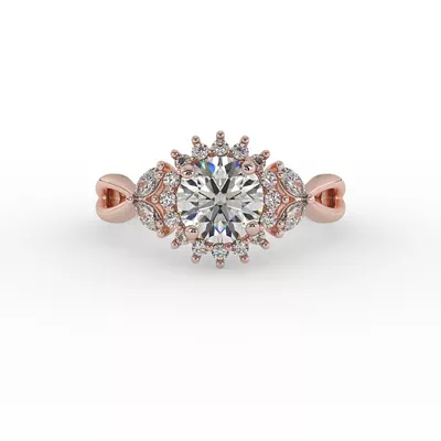 Laura Halo Engagement Ring