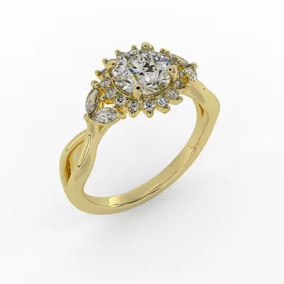 Laura Halo Engagement Ring