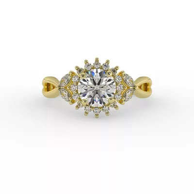 Laura Halo Engagement Ring