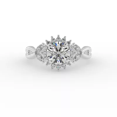 Laura Halo Engagement Ring