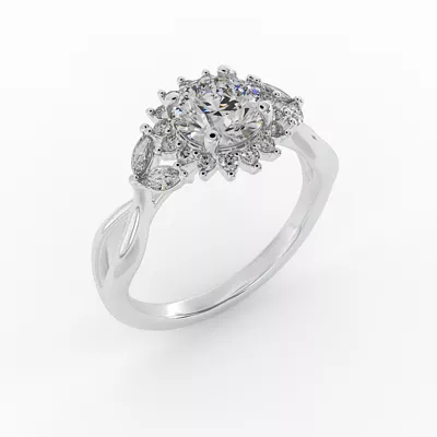 Laura Halo Engagement Ring