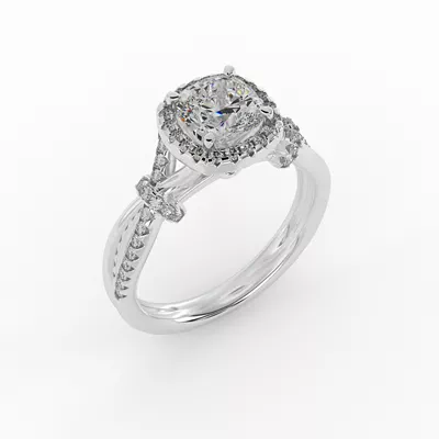 Adelynn Halo Engagement Ring