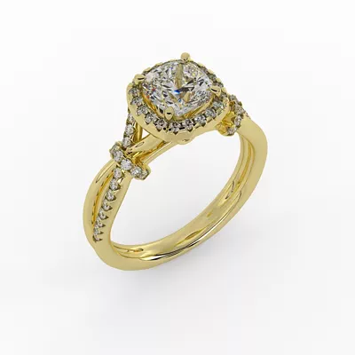 Adelynn Halo Engagement Ring