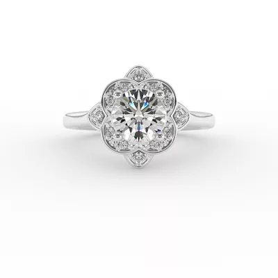 Wren Halo Engagement Ring