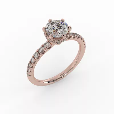 Lainey Halo Engagement Ring
