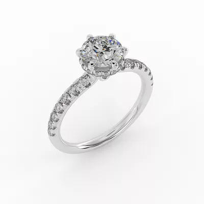 Lainey Halo Engagement Ring