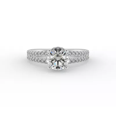 Collins Hidden Halo Engagement Ring